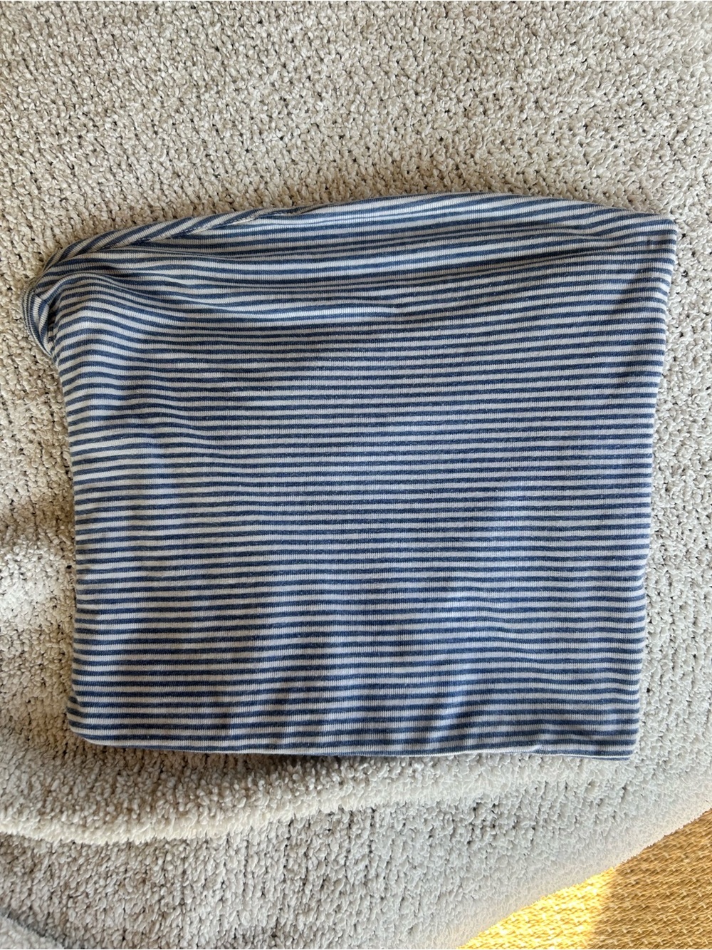 Brandy Melville Striped Blue and White Tube Top